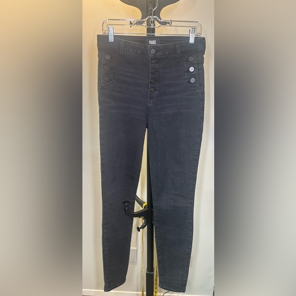 Paige Emmie Ultra Skinny Women's Black Jeans - size 31 - Picture 2 of 8